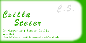 csilla steier business card